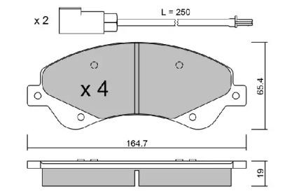 Комплект тормозных колодок (AISIN: BPFO-1013)